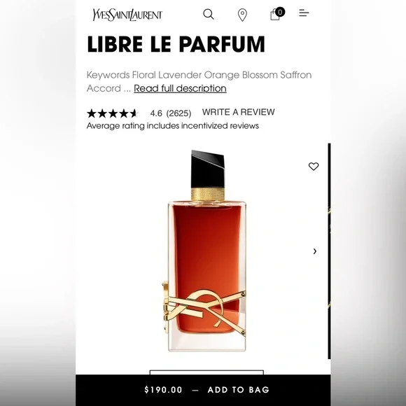 YSL LIBRE LE PARFUM 90ml fragrance 💕 - Picture 4 of 8
